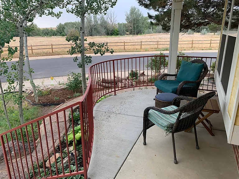 View of open space from front porch