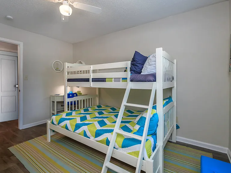 Bedroom with Ceiling Fan - Gold Interior