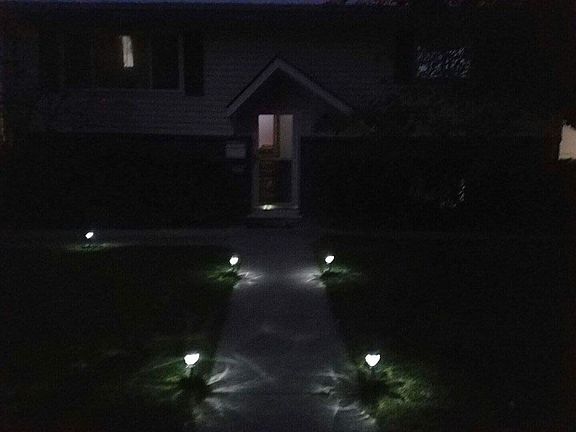 Front walk up to house