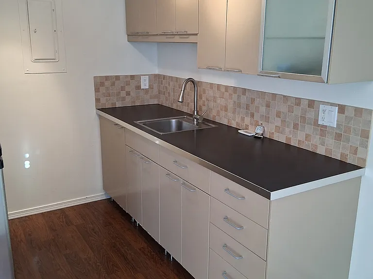 kitchen and cabinets