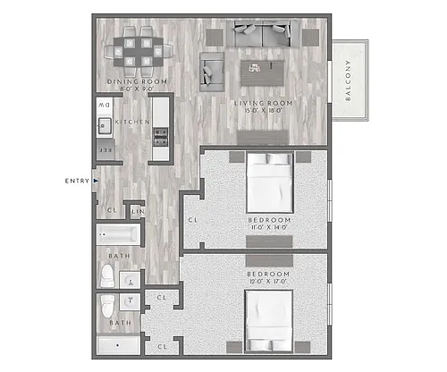Floor plan B2