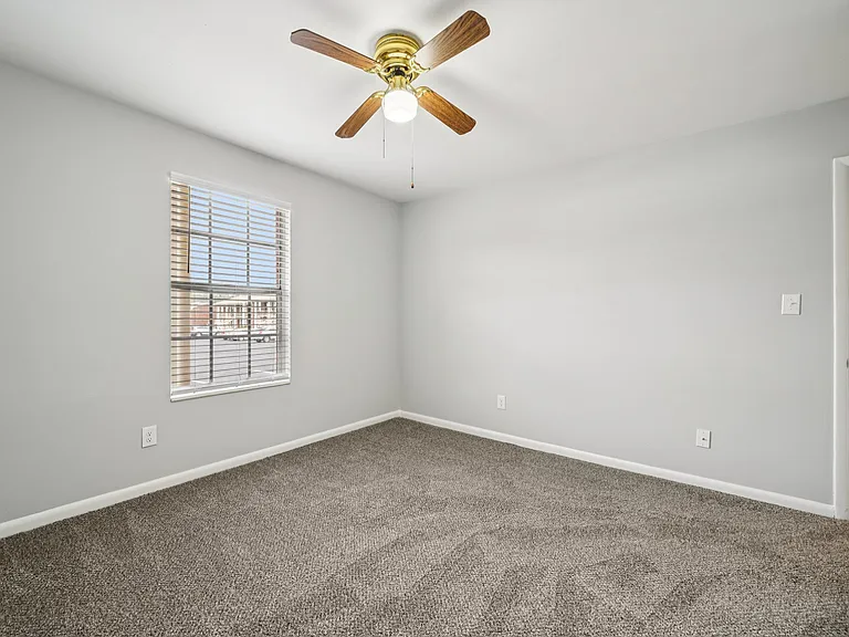 Both bedrooms can fit a king size bed with night stand, dresser, etc. Bedrooms are carpeted with roomy closets.