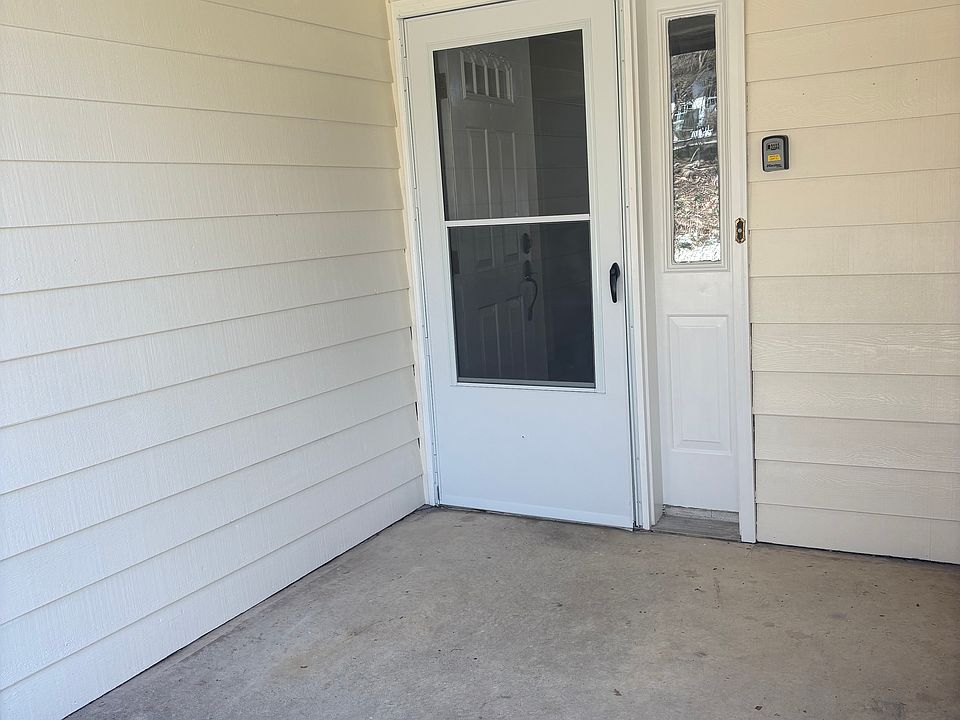 Freshly painted front entrance.