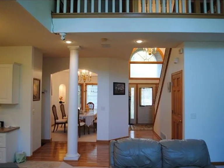 view from the main floor fireplace