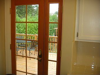 french door to yard