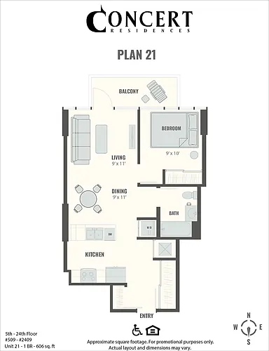 Floor plan Concert 21 1x1
