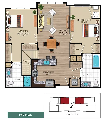 Floor plan Collins Loft