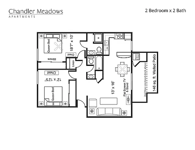 Floor plan 2X2