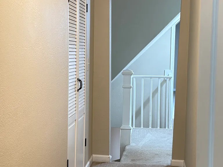 The hallway leading to the third bedroom and flex room provides valuable additional storage space, enhancing the home's functionality.