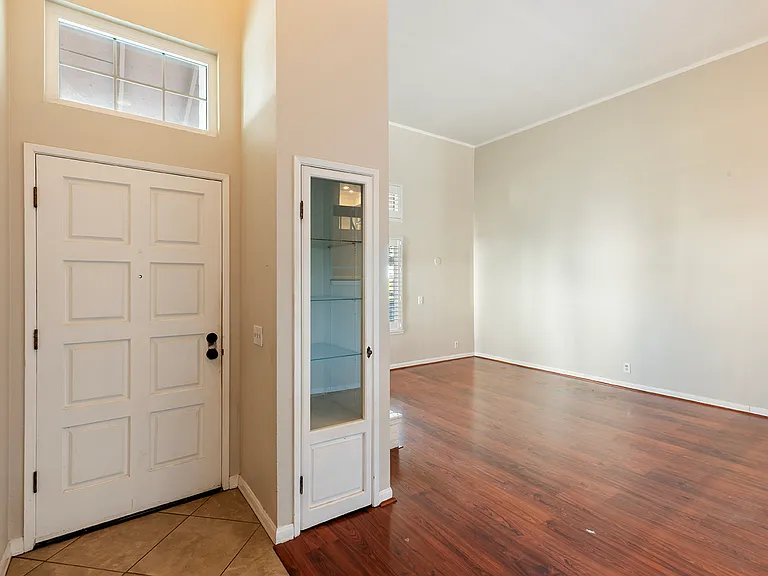 Entry way and living room