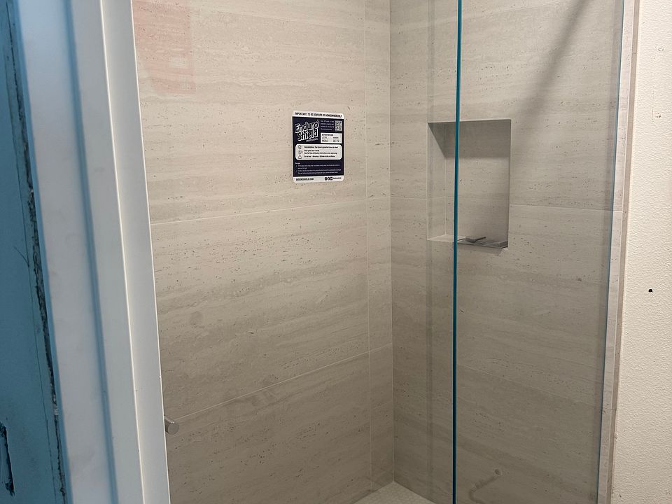 All new Master bath shower