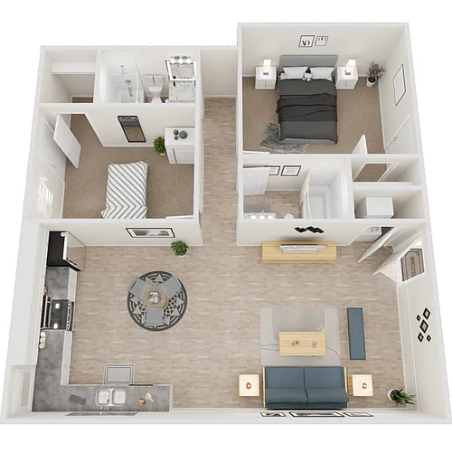 Floor plan B2 Renovated