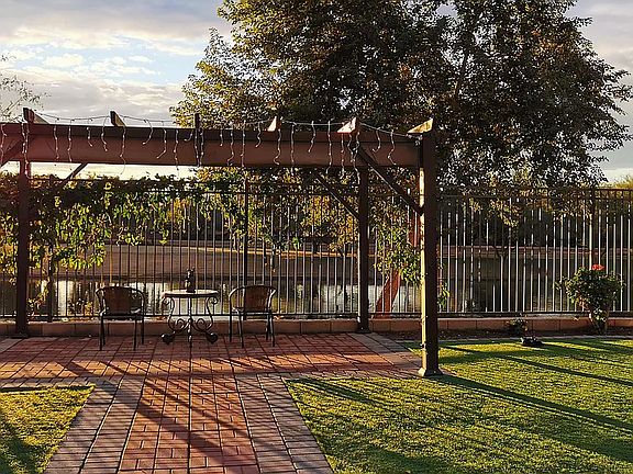 Pergola with shade