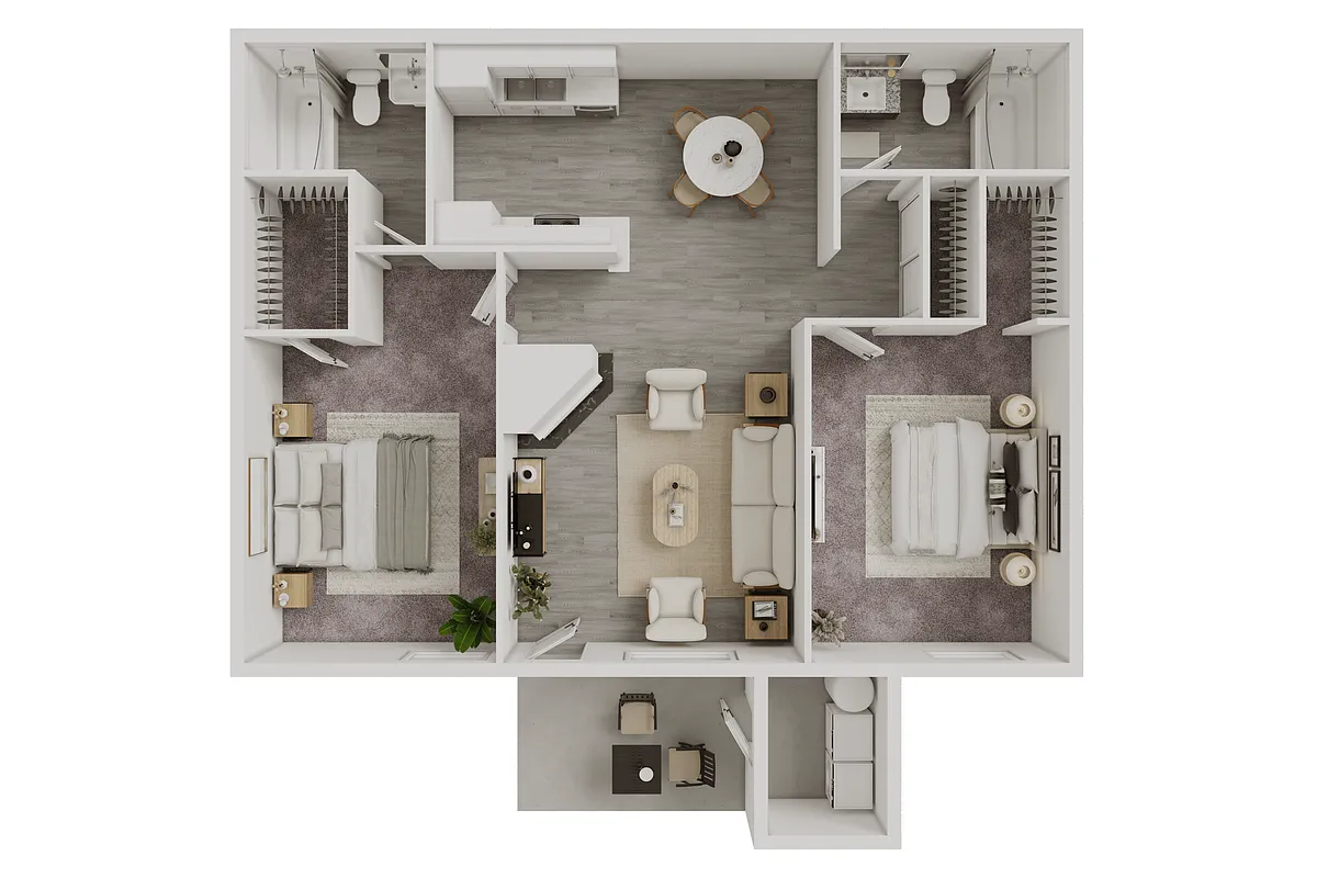 Floor plan MADRID - 994 SQ FT