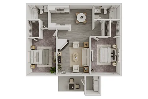 Floor plan MADRID - 994 SQ FT