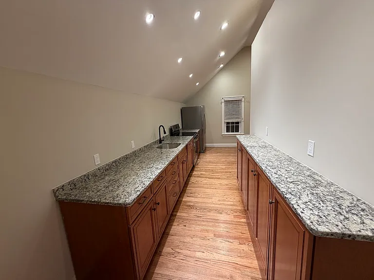 Expansive cabinets and counter space.