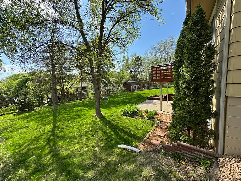 Side of backyard