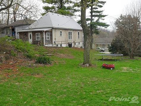 Side view of house with lot