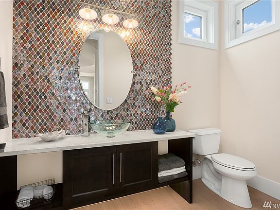 Main level powder room.