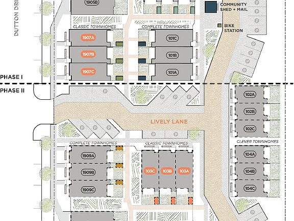 Site Plan - The Classic Townhome