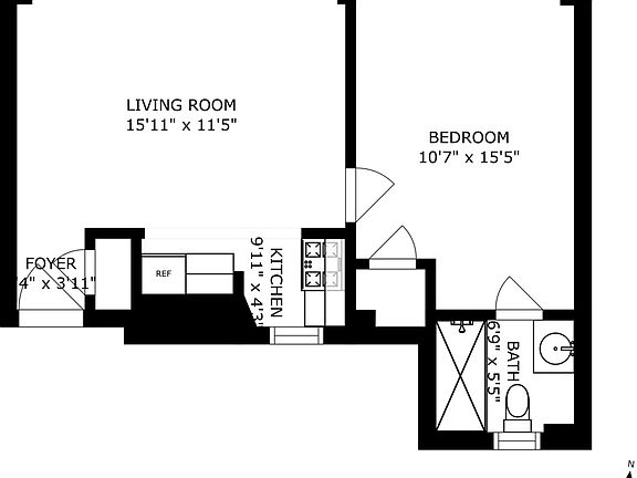 2nd image of 309 W 57th St APT 709