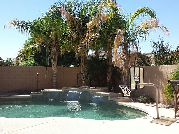 Pool with water fall