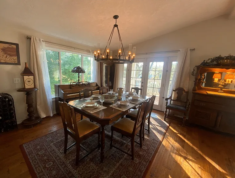 Bright Southeast_Facing Dining Area Filled with Warm Morning Sun