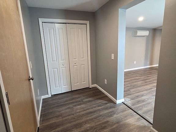Entryway with large closet.