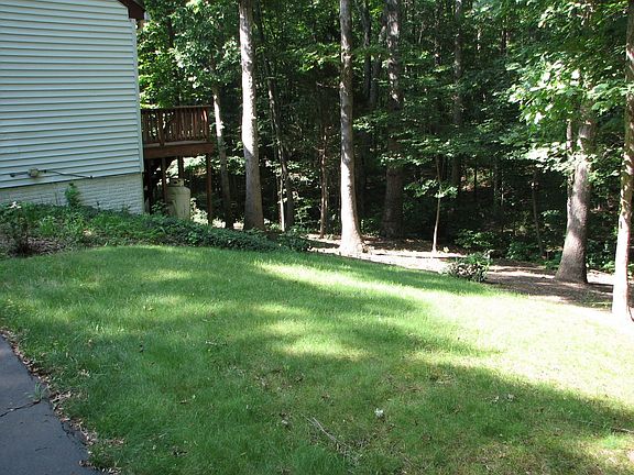Back yard on right of house