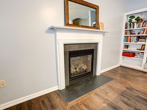 Dining room fireplace