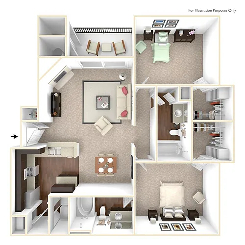 Floor plan B3