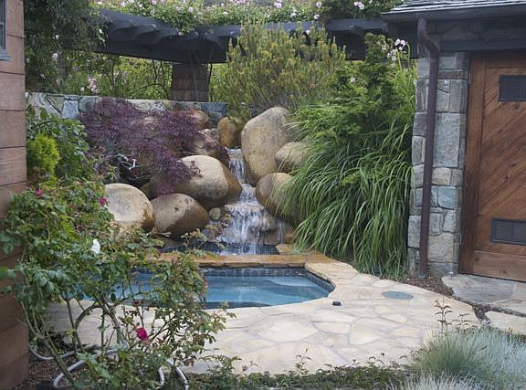 Outdoor Spa in Courtyard