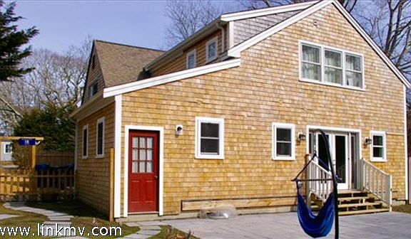 Back of house, Large patio and Spacious fenced in yard