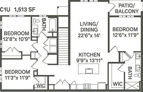 Floor plan C1U