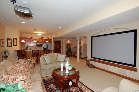 Media Area in Lower Level