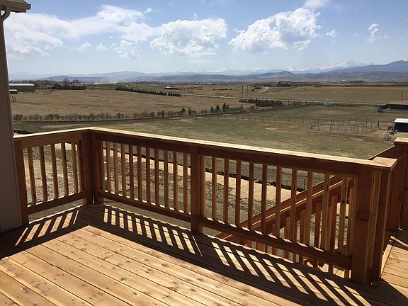 Southwest view of mountains from deck.
