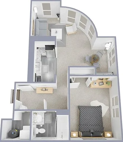 One bedroom, one bath apartment home One bedroom, one bath apartment home