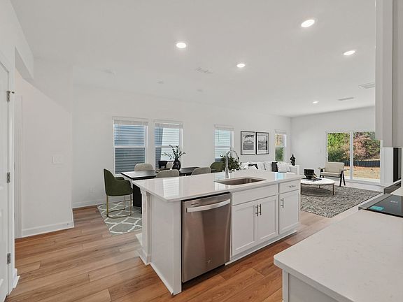 Kitchen in the Vienna floorplan at a Meritage Homes community in Charlotte, NC.