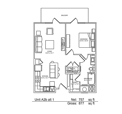 Floor plan A2b Alt