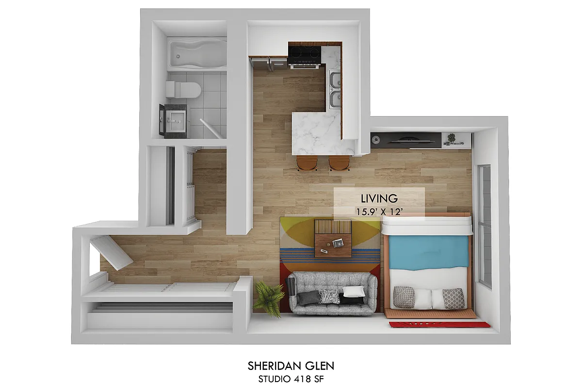 Floor plan Studio