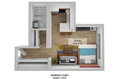 Floor plan Studio