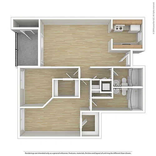 Floor plan 2x2C