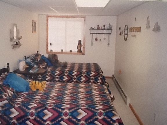 Spare beds in basement