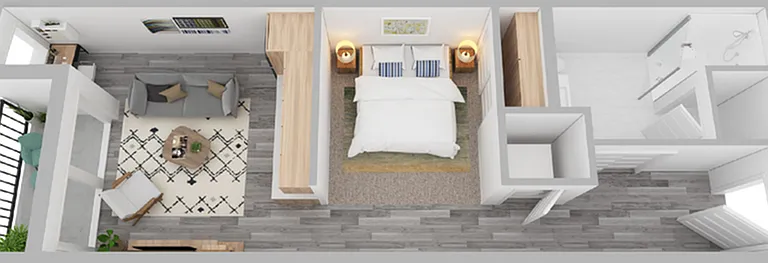 M1 Studio 408 sq ft Opt 1 M1 Studio 408 sq ft Opt 1