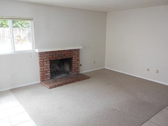 Dining area with fireplace