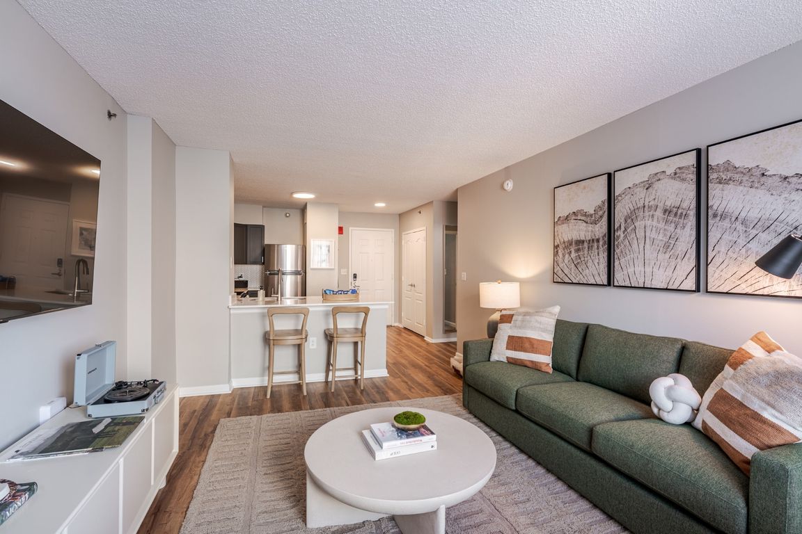 Open living space at 15 Bank Apartments in White Plains, NY 10606