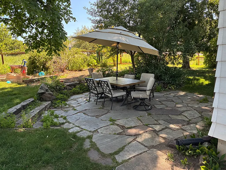 Cozy little Patio to enjoy your shady and mature lanscaping.