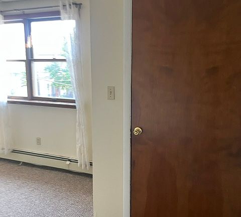 Front entrance and front room for living room or bedroom area