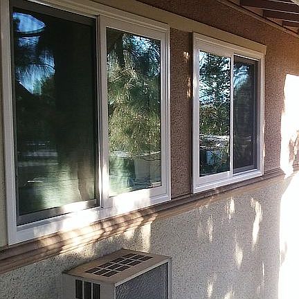 New vinyl double paned windows
