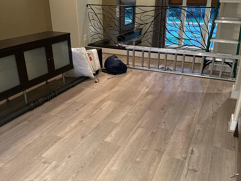 Dining area (during renovation and pre-paint)